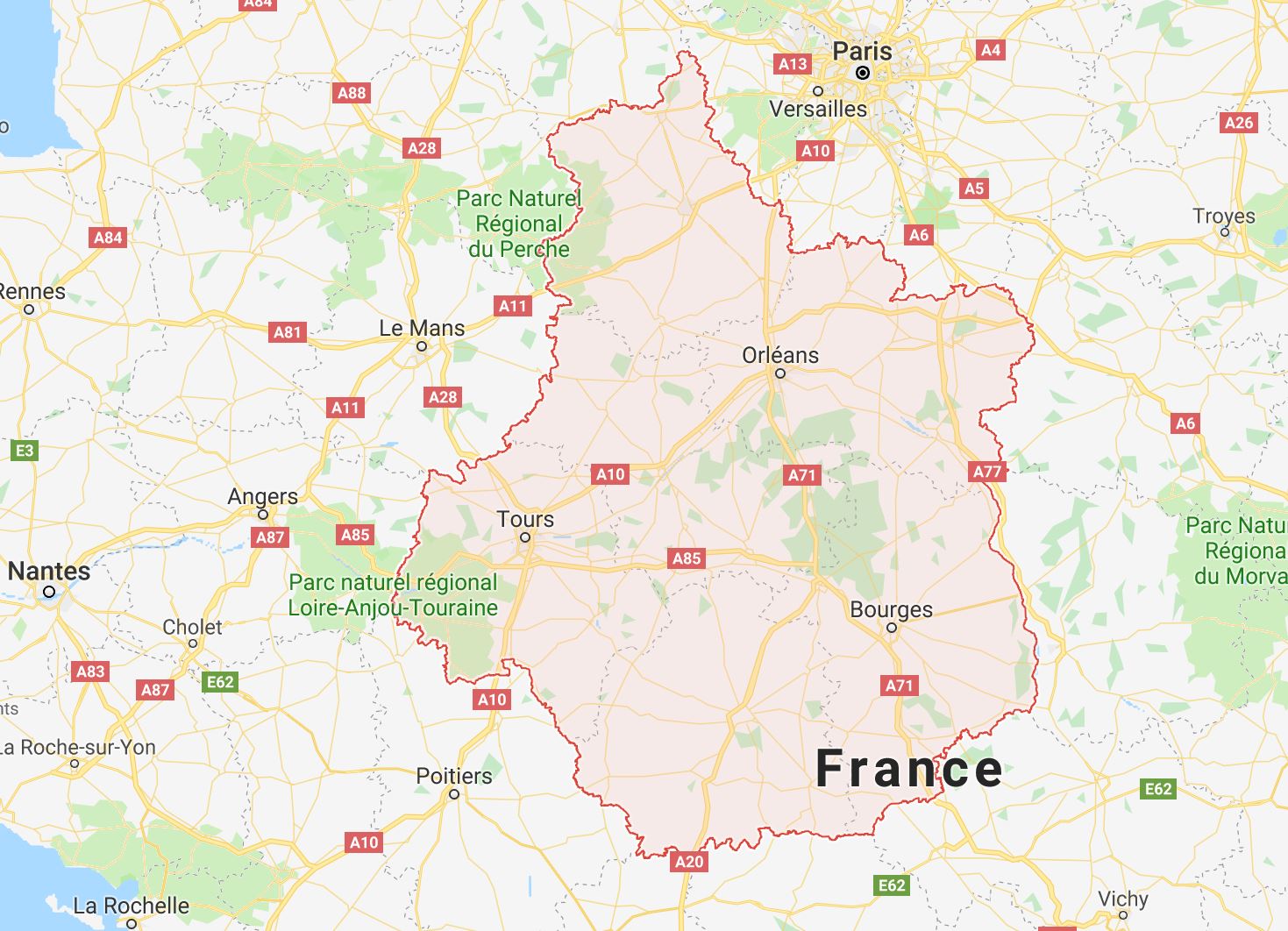 Notre carte de dépannage et réparation en Centre Val-de-Loire